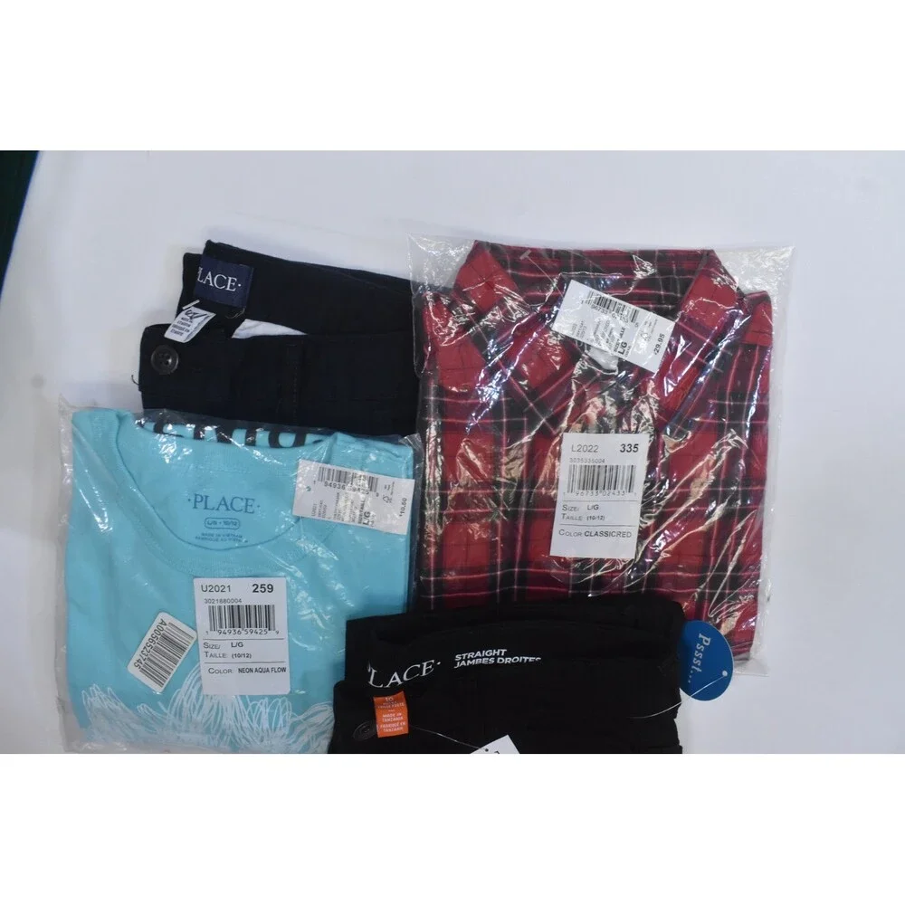 The Childrens Place Bulk Lot Of 10 Boys Size Large 10/12 Mix Season Tops Bottoms